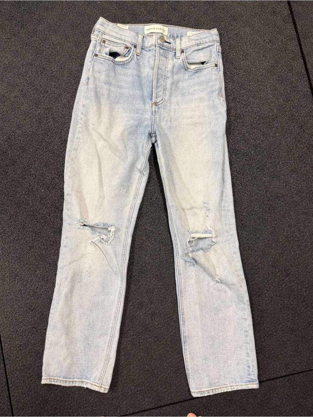 Aritzia Denim Forum The Arlo High Rise Straight Jeans 28 Contemporary